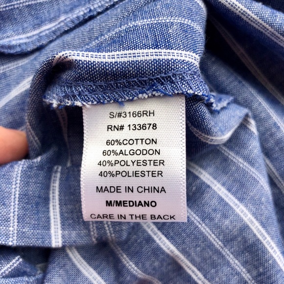 Love Tree blue striped halter romper - Picture 4 of 5